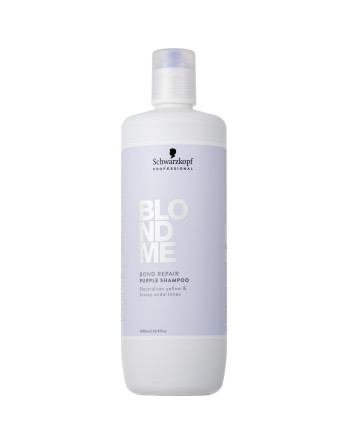 Schwarzkopf BLONDME® Bond Repair Purple Shampoo liter
